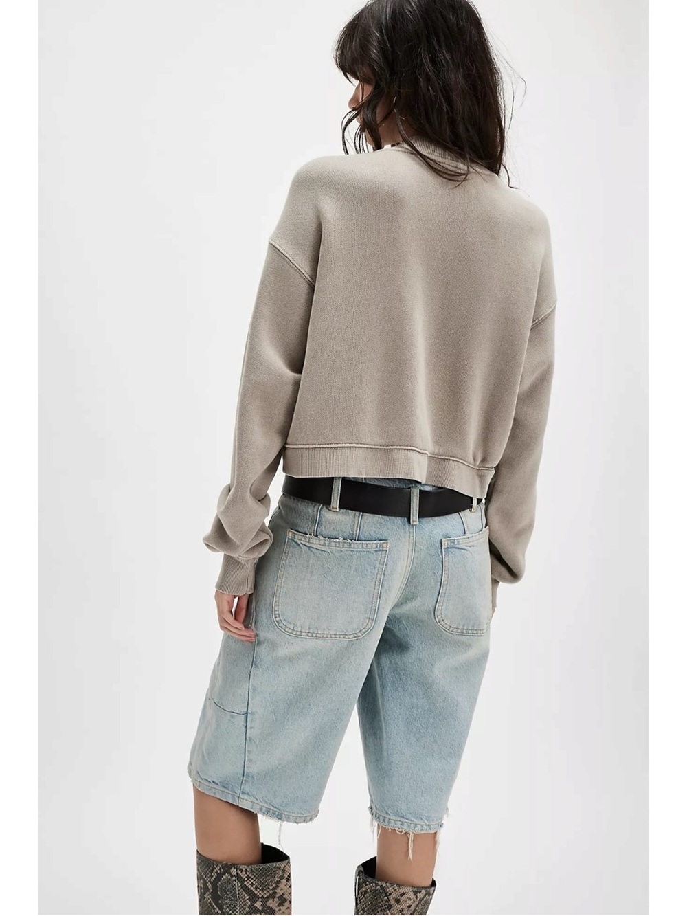 Free People Grace Cardi in French Oak Large  NWT Cardigan Sweatshirt Sweater - Picture 3 of 11